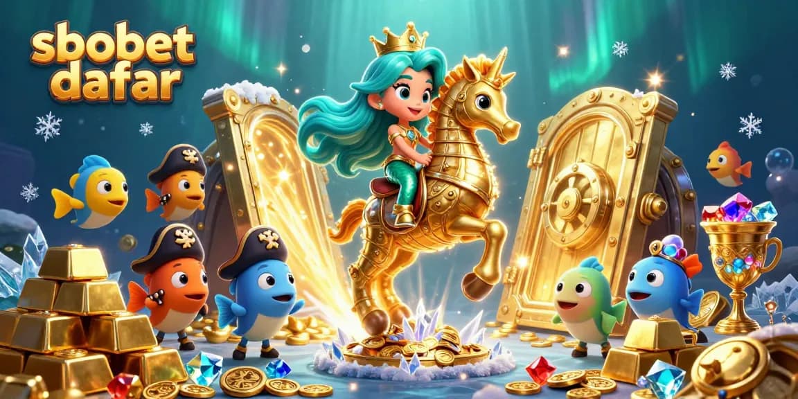 Bet on sbobet daftar with fabulous mermaid princess and golden treasures lighting up the sea