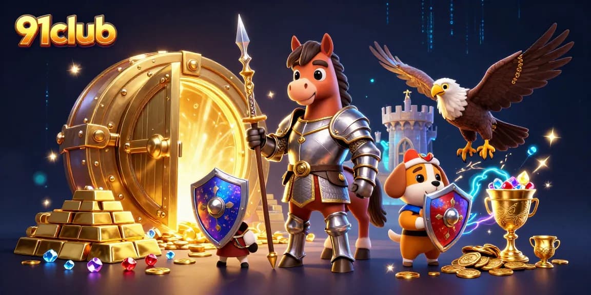 Engage in the thrilling world of 91club with colorful treasures and legendary characters