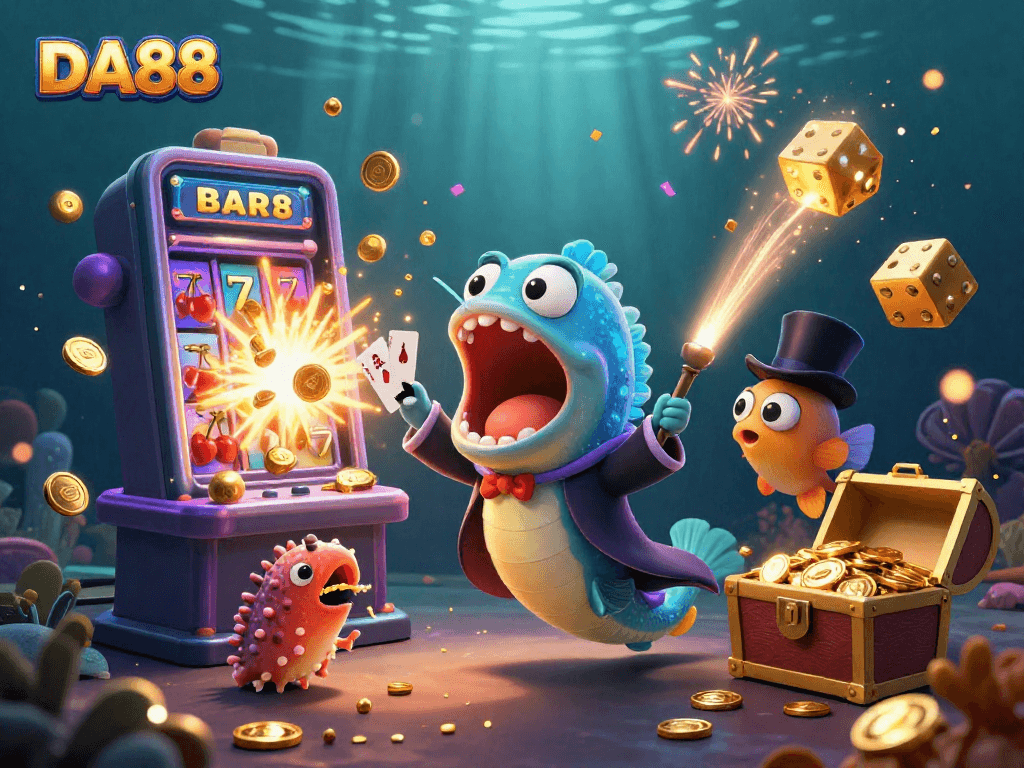 Experience thrilling games at DA88 with vibrant underwater casino magic and action.