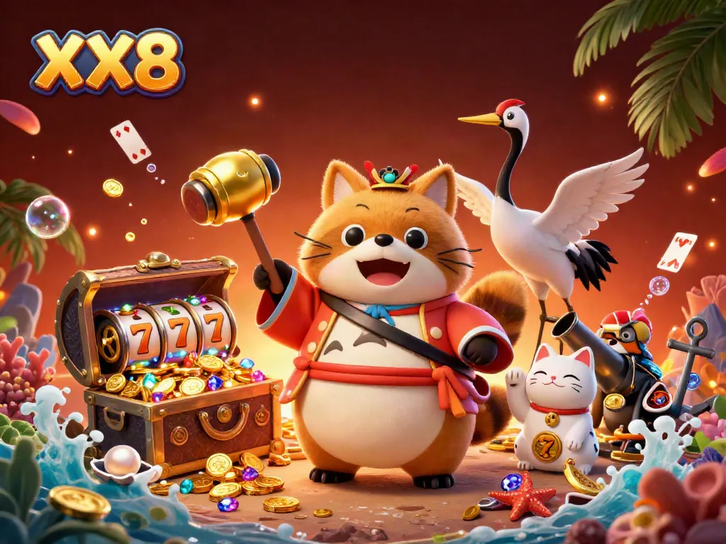 Experience the thrill of online gaming at XX8, where fortune meets fun with colorful characters and gold-filled adventures.