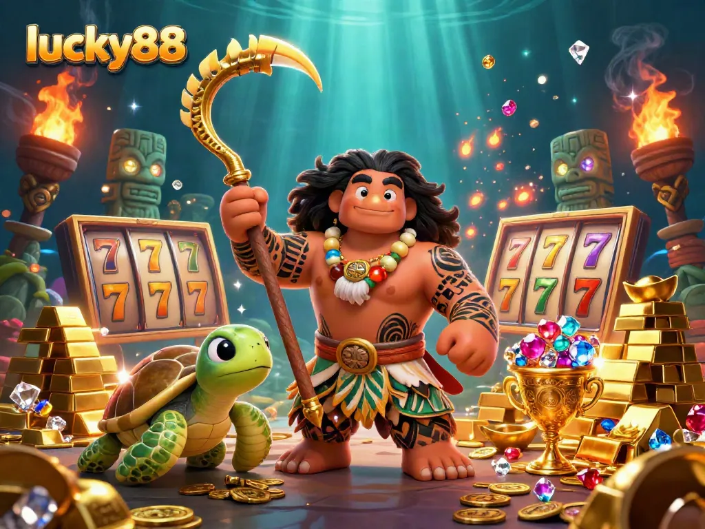 Bet big with lucky88 and win jackpots in this vibrant casino illustration.