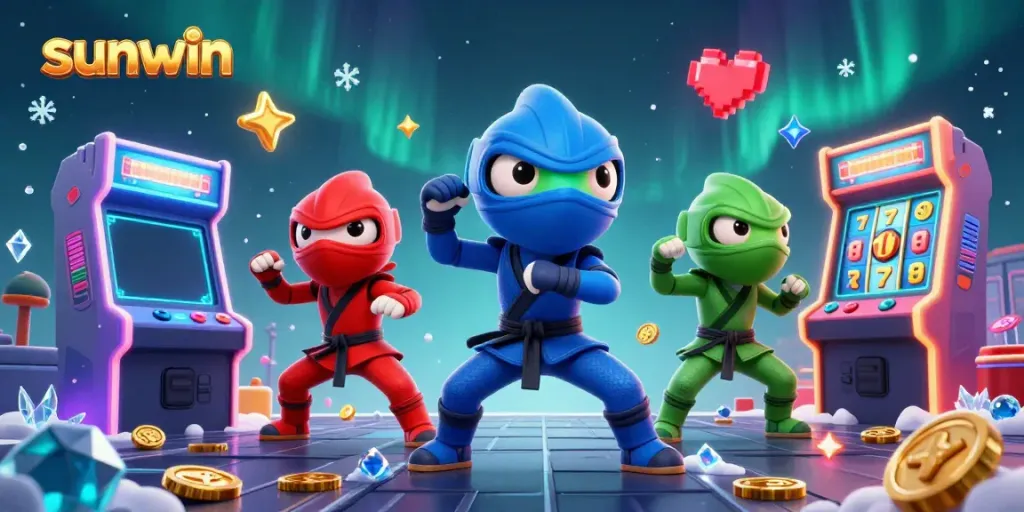 Engage with sunwin's immersive gaming experience featuring vibrant characters and thrilling arcade elements.