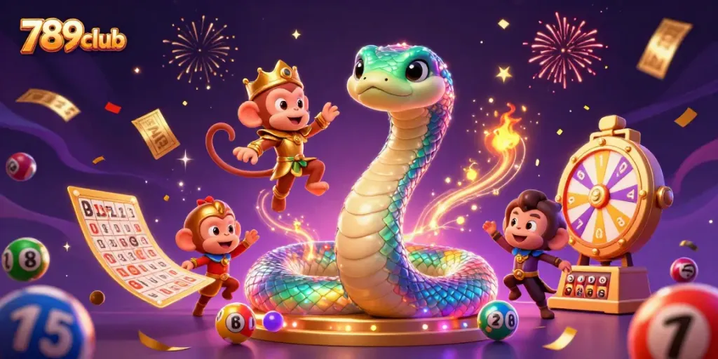 Engage with 789club's vibrant gaming world featuring a colorful scene of joy and dynamism.