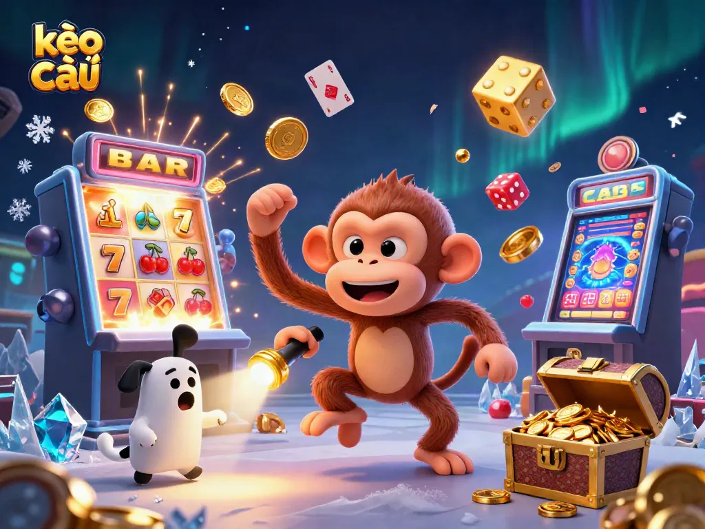 Engaging scene showcasing kèo nhà cái with lively characters in a dynamic casino atmosphere