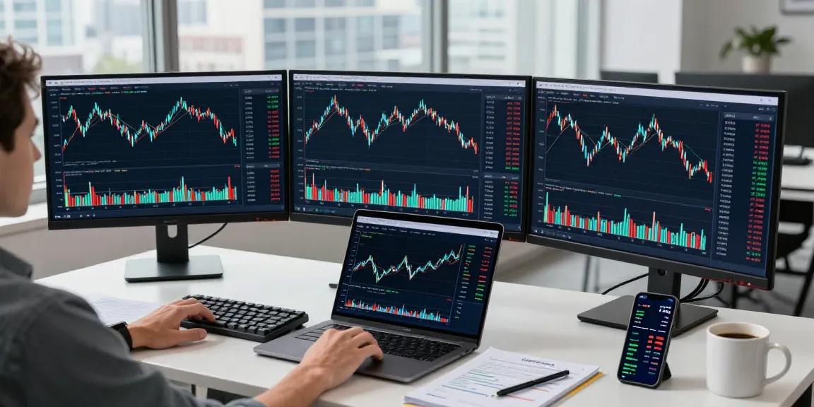Recuperación de billeteras bitcoin mediante análisis profesional de activos digitales y estrategias de trading en una oficina moderna.