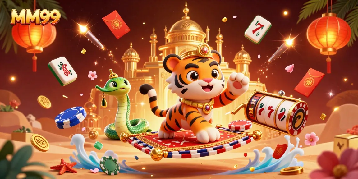 Experience the vibrant world of MM99 casino games featuring fun characters and dynamic elements.